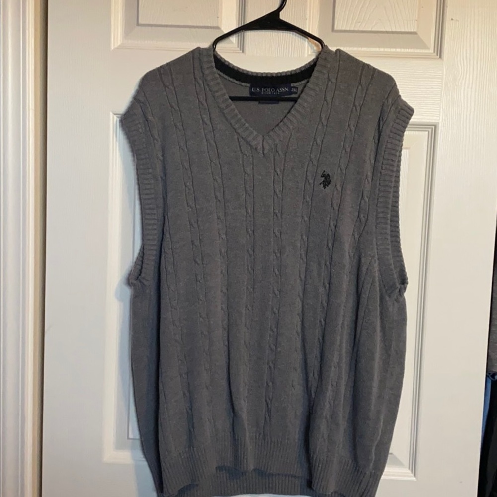 Men’s Gray U.S. Polo sweater vest